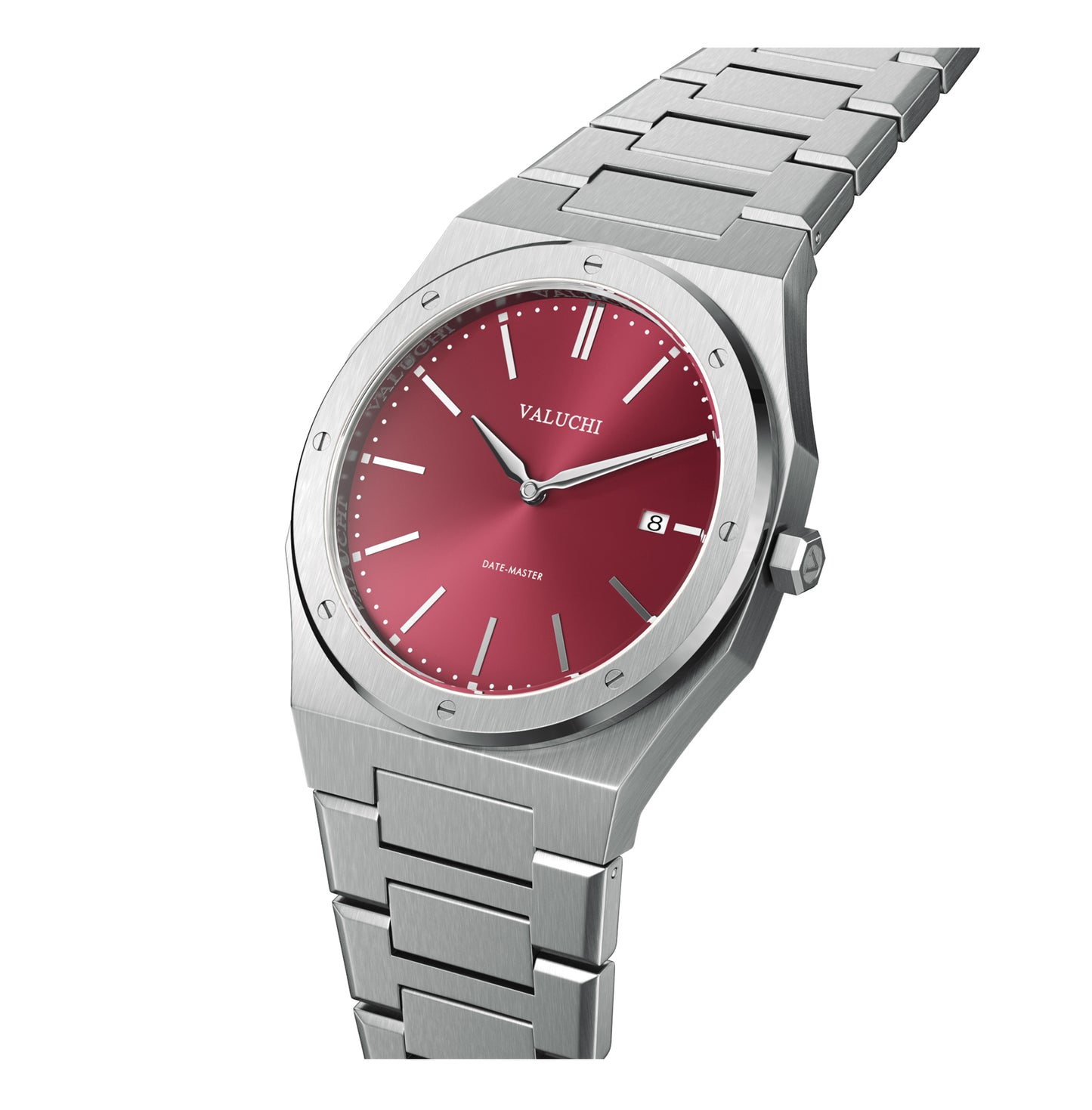 Date Master - Silver Red