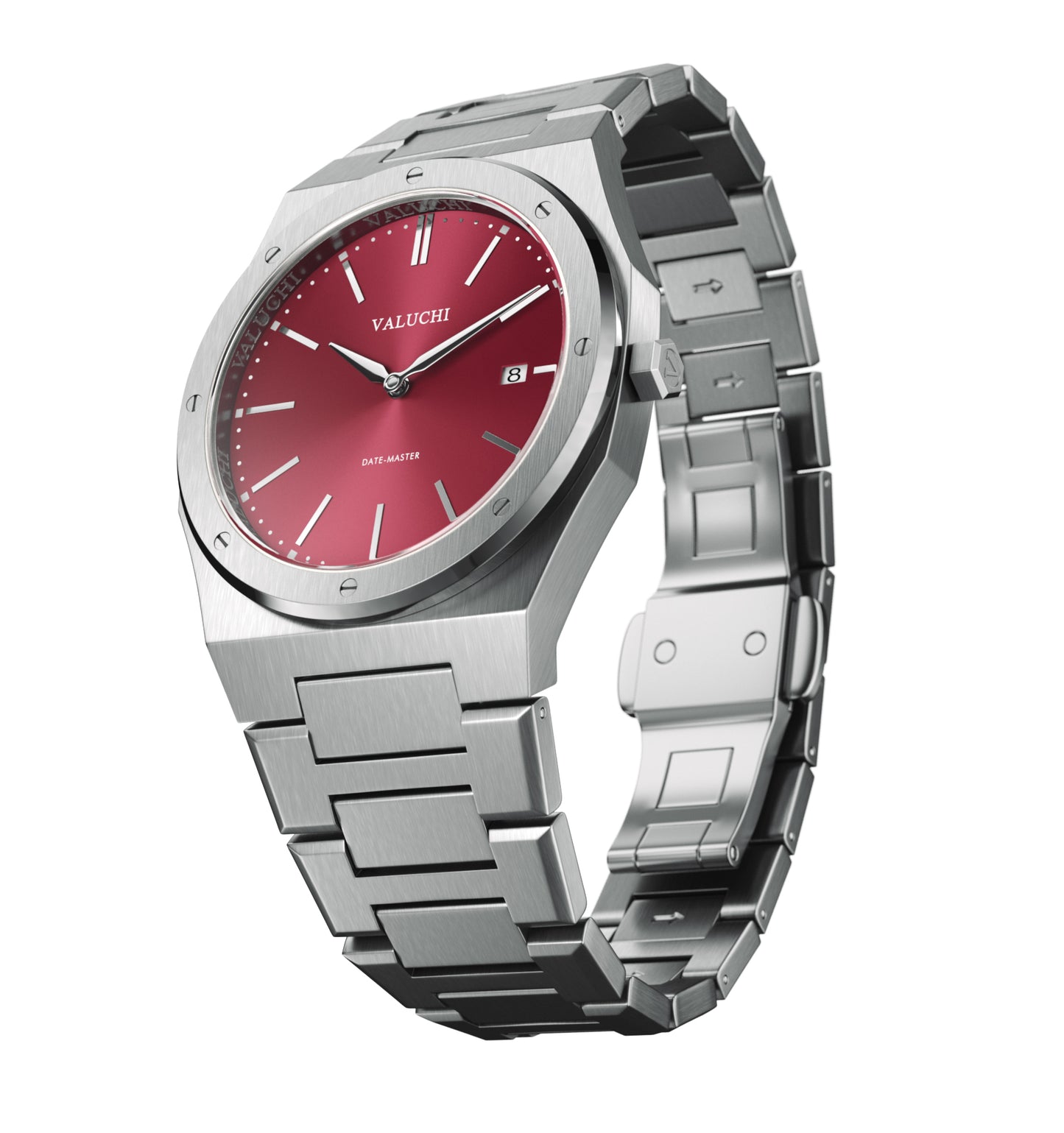 Date Master - Silver Red