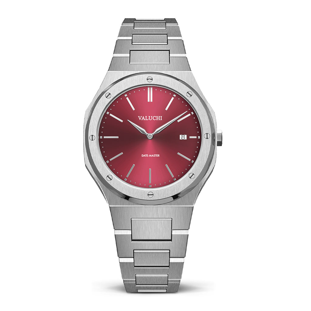 Date Master - Silver Red