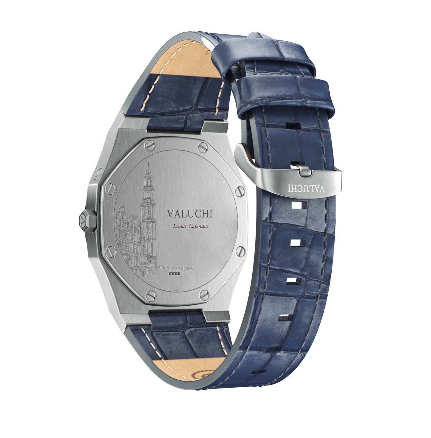 Lunar Calendar - Leather Blue