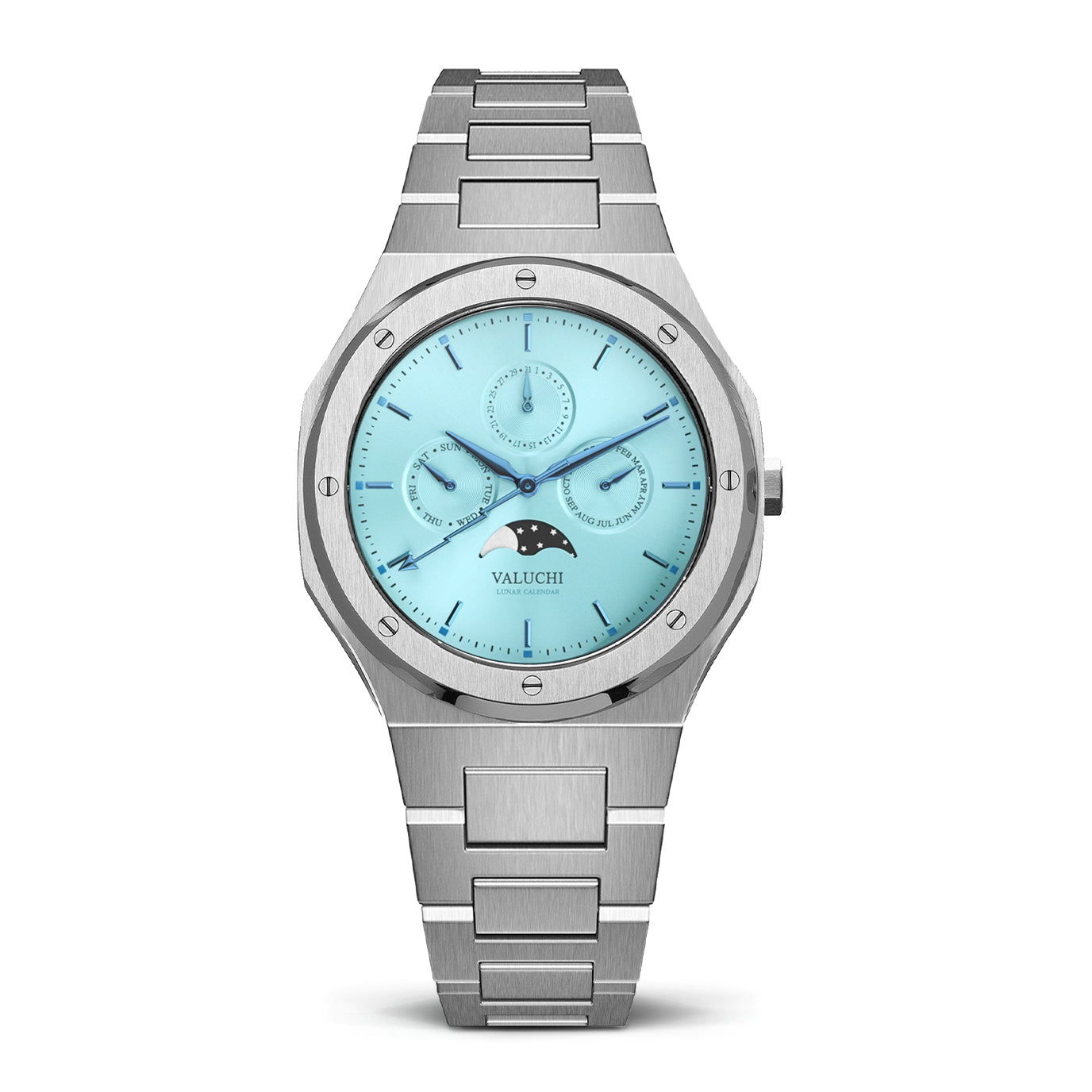 Lunar Calendar - Silver Ice Blue