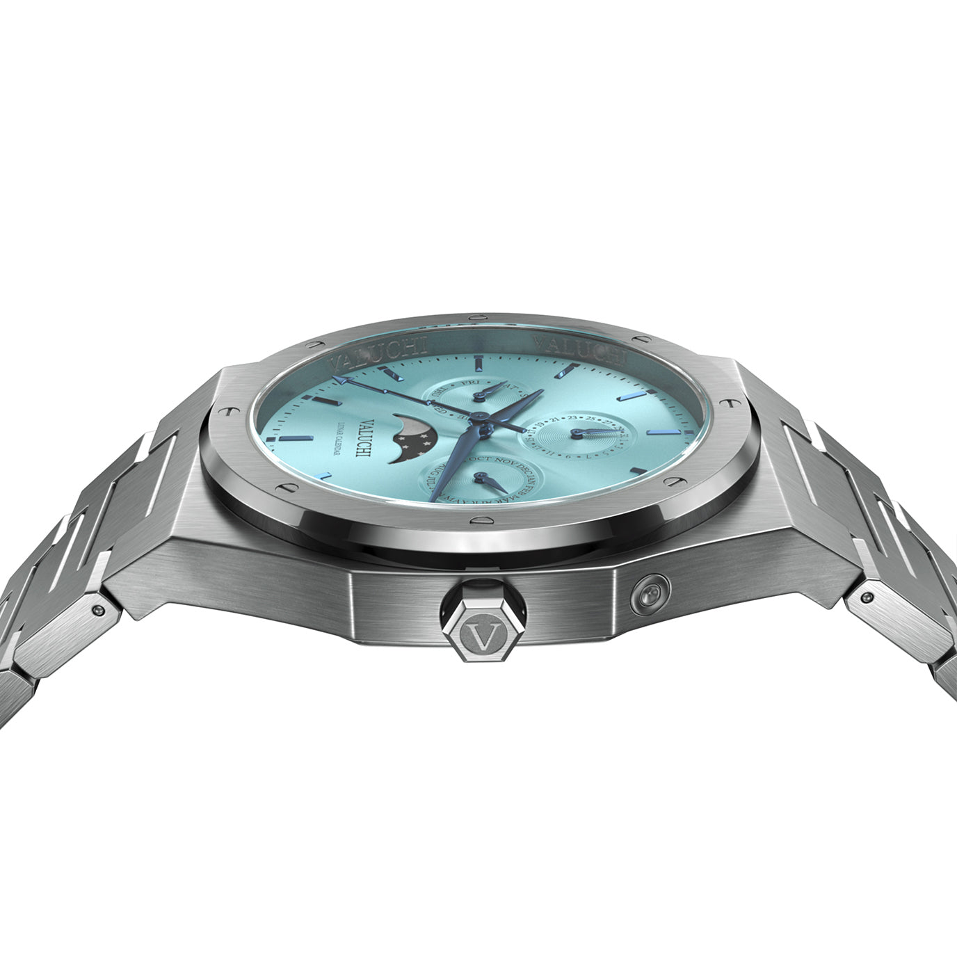 Lunar Calendar - Silver Ice Blue