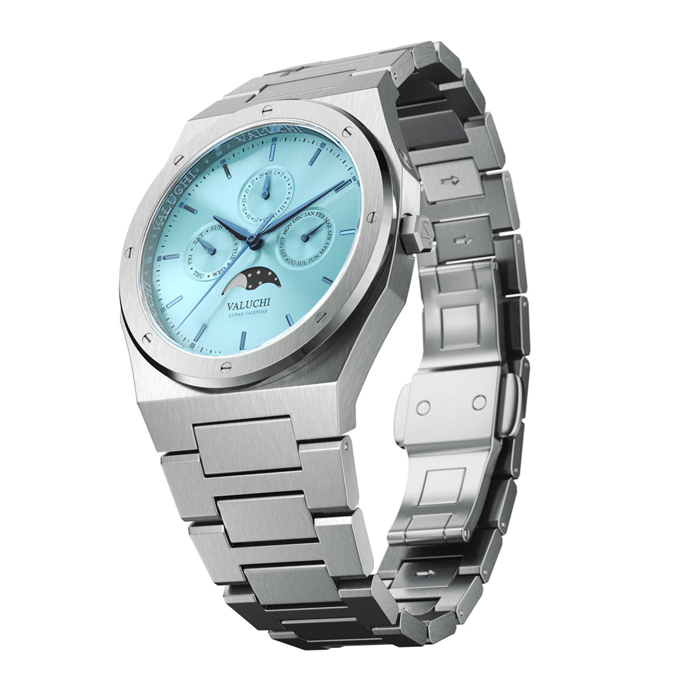 Lunar Calendar - Silver Ice Blue